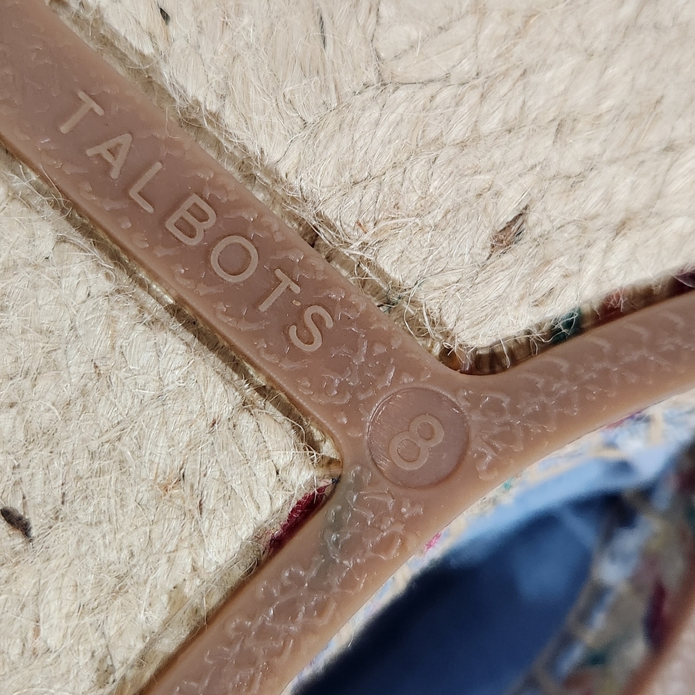 Talbots Women's Blue Espadrils Flat Slip-On Shoes, Size 8 - Picture 11 of 11